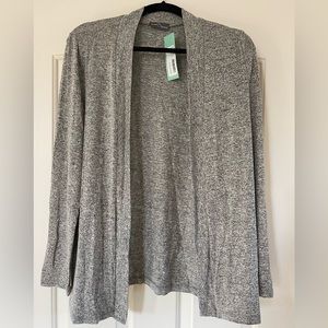 Market and Spruce Light Gray Cardigan Sweater